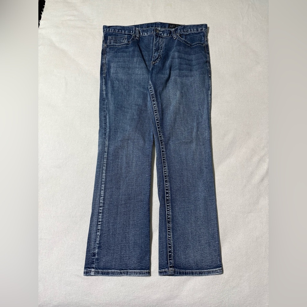 TK AXEL Jeans Men's 38x31 Blue Denim Medium Wash Slim Boot‎ Bootcut